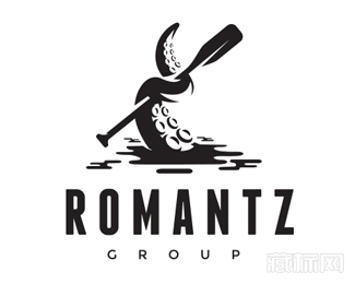Romantz Group章鱼logo设计欣赏