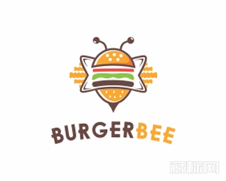 burgerbee蜜蜂logo设计欣赏