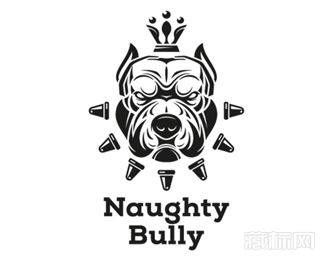 Naughty Bully狗logo设计欣赏