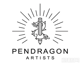 Pendragon Artist艺术家logo设计欣赏
