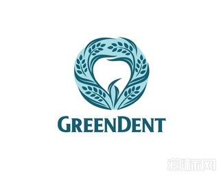 GreenDent叶子logo设计欣赏