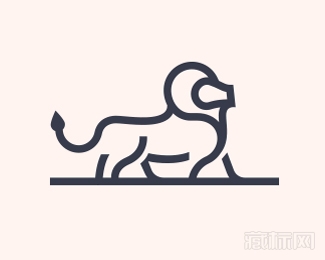 Lion白描狮子logo设计欣赏