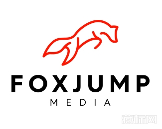 Jumping Fox跳狐狸logo设计欣赏