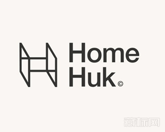 HomeHuk立体标志设计欣赏
