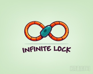  Infinite Lock无限锁logo设计欣赏