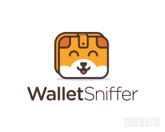 WalletSniffer小狗零钱包logo设计欣赏