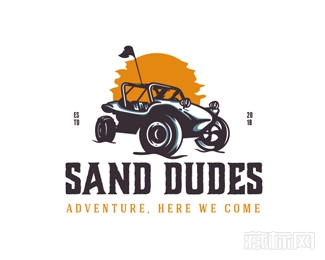 Sand Dudes沙滩车logo设计欣赏