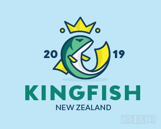  Kingfish鱼王logo设计欣赏