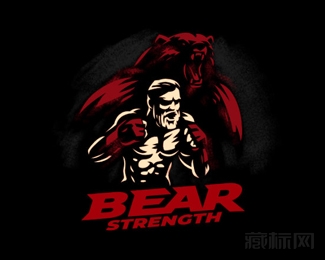 Strength of Bear熊的力量logo设计欣赏