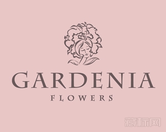 Gardenia Flowers栀子花仙子logo设计欣赏