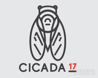  Cicada17蟬標志設計欣賞
