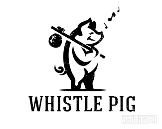  Whistle Pig口哨猪logo设计欣赏