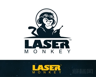 Laser Monkey激光猴logo设计欣赏