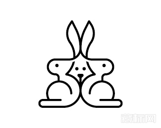 Rabbit Family兔子家庭logo设计欣赏