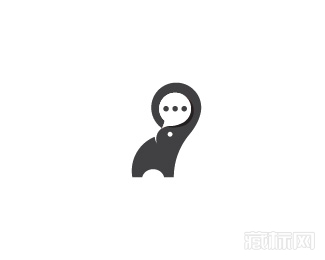 EleChat大象logo设计欣赏