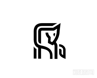 Minimal Horse最小的马logo设计欣赏