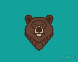  Grizzly Bear灰熊logo设计欣赏