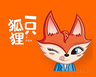 一只狐貍logo設計