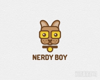 Nerdy Boy书呆男孩logo设计欣赏
