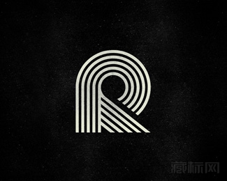 R monogram标志设计欣赏