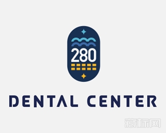 280 dental center牙科醫院logo設計欣賞