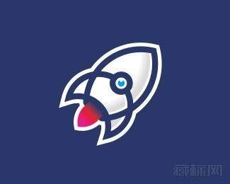 Drone Eye Rocket火箭logo设计欣赏