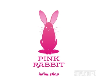 PinkRabbit粉色兔子logo设计欣赏