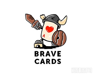 Brave Cards勇敢的卡片logo设计欣赏