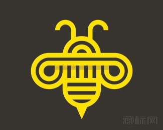 Bee蜜蜂logo设计欣赏