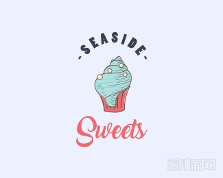Seaside sweets海边冰激凌logo设计欣赏