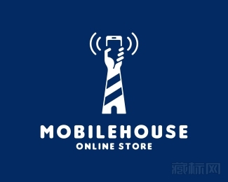 MobilHouse信号塔logo设计欣赏