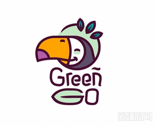 GreenGO鹦鹉logo设计欣赏