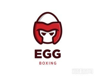 Egg Boxing鸡蛋拳击手logo设计欣赏