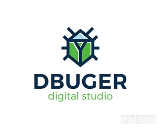 Dbuger瓢虫logo设计欣赏