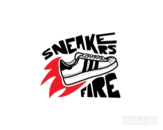 Sneakers Fire运动鞋logo设计欣赏