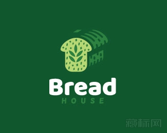 Bread House面包房子logo设计欣赏