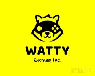 Watty游戏猫logo设计欣赏