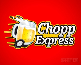 Chopp Express啤酒速递logo设计欣赏