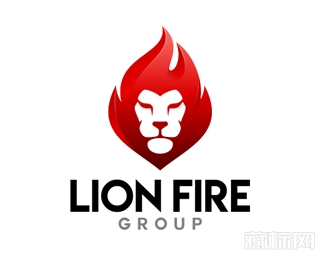 lion fire狮子与火logo设计欣赏
