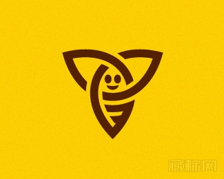 Bee蜜蜂logo設計欣賞
