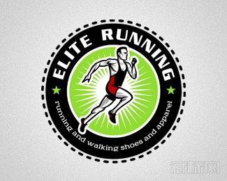Elite Running精英跑步logo设计欣赏