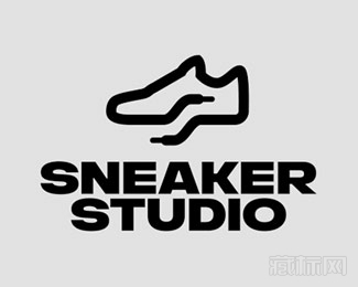 SneakerStudio运动鞋工作室logo设计欣赏