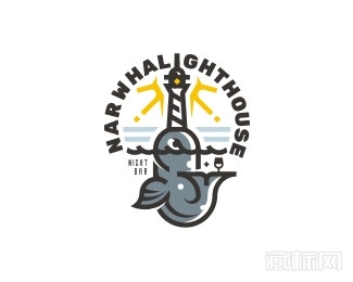 NARWHALIGHTHOUSE鱼logo设计欣赏