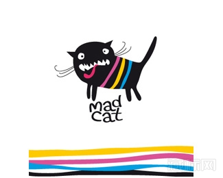 Mad Cat疯狂的猫logo设计欣赏