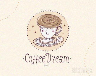 Coffee Dream咖啡梦logo设计欣赏