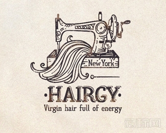 Hairgy缝纫机logo设计欣赏