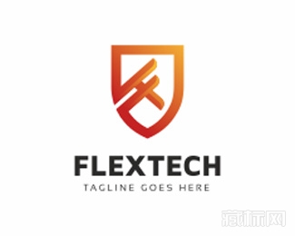 Flextech柔性科技logo设计欣赏