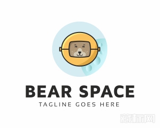 Bear Space太空熊logo设计欣赏
