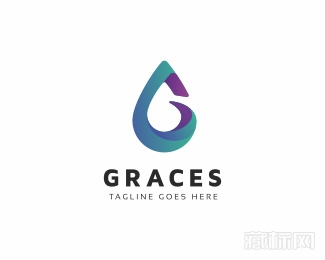 Graces水滴logo設計欣賞