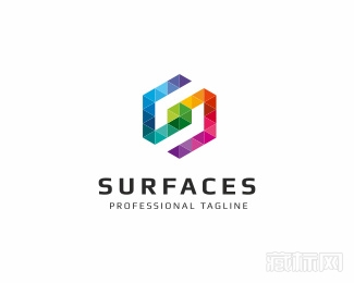 Surfaces六边形logo设计欣赏